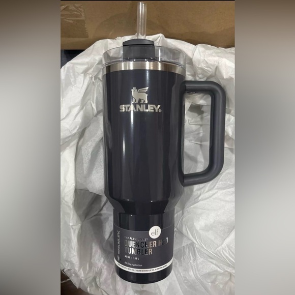 Stanley x ELF Collab 40oz Stainless Steel Tumbler in Crystal Clear Night. NIB!